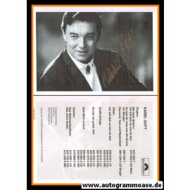 Autogramm Schlager | Karel GOTT | 1989 "Ich Will Dich So Wie Du Bist" (Polydor)