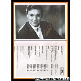 Autogramm Schlager | Karel GOTT | 1989 "Ich Will Dich So Wie Du Bist" (Portrait SW Polydor)