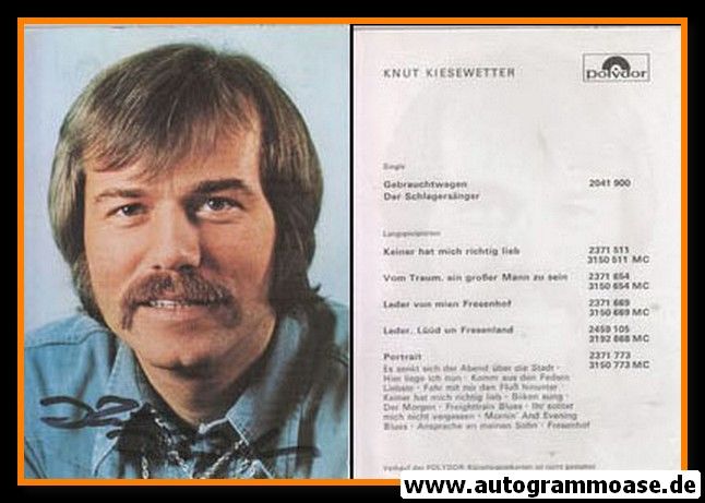 Autogramm Jazz | Knut KIESEWETTER | 1982 "Portrait" (Polydor)