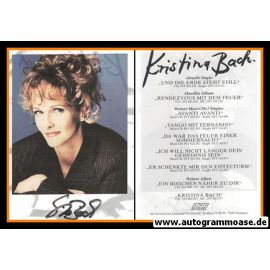 Autogramm Schlager | Kristina BACH | 1994 "Und Die Erde Steht Still" (Intercord)