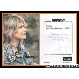 Autogramm Schlager | Marion MAERZ | 1975 "El Bimbo" (Decca)