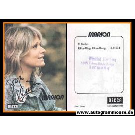 Autogramm Schlager | Marion MAERZ | 1975 "El Bimbo" (Portrait Color Decca)