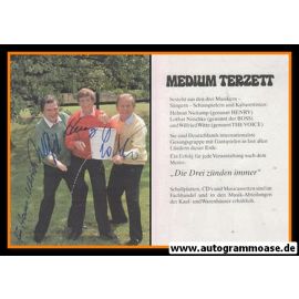Autogramme Schlager | MEDIUM-TERZETT | 1980er (Portrait Color)