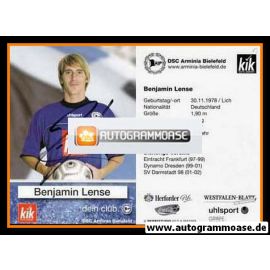 Autogramm Fussball | DSC Arminia Bielefeld | 2003 | Benjamin LENSE