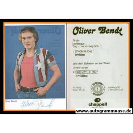 Autogramm Schlager | Oliver BENDT | 1976 "Wie Dein Schatten" (Chappell)