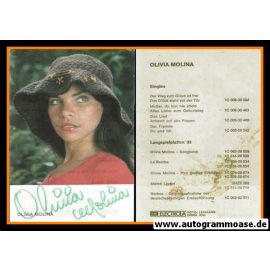 Autogramm Schlager | Olivia MOLINA | 1974 "Der Weg Zum Glück" (EMI)