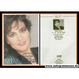 Autogramm Schlager | PAOLA | 1989 "Meine Lieder" (CBS) Color