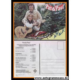 Autogramme Volksmusik | PAT & PAUL | 1974 "Ein Herz Voll Musik" (Teldec)