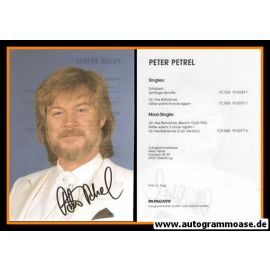 Autogramm Schlager | Peter PETREL | 1986 "On The Bahamas" (Portrait Color Papagayo)