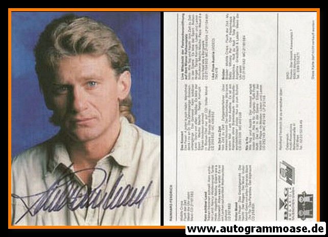 Autogramm Pop | Rainhard FENDRICH | 1993 "Midlife Crisis" (Portrait Color) BMG
