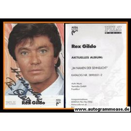 Autogramm Schlager | Rex GILDO | 1994 "Im Namen Der Sehnsucht" (Portrait Color Pilz)
