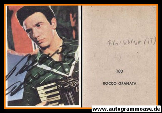 Autogramm Schlager | Rocco GRANATA | 1960er (Portrait Color Sabi)