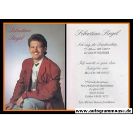 Autogramm Schlager | Sebastian SIEGEL | 1995 "Dankeschön" (Portrait Color)