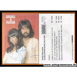 Autogramme Schlager | SHUKI & AVIVA | 1973 "Listen" (Bellaphon)