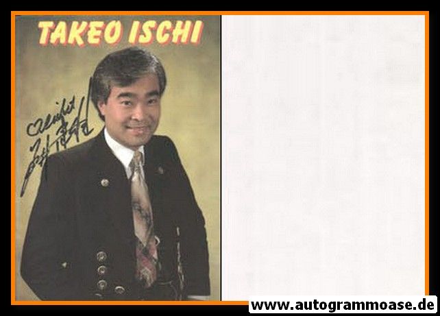 Autogramm Volksmusik | Takeo ISCHI | 1990er (Portrait Color)