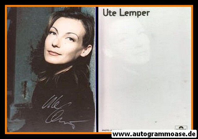 Autogramm Musical | Ute LEMPER | 1990er (Portrait Color Polydor) Rau