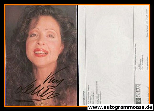 Autogramm Schlager | Vicky LEANDROS | 1995 "We´re Gonna Stay Together" (White)