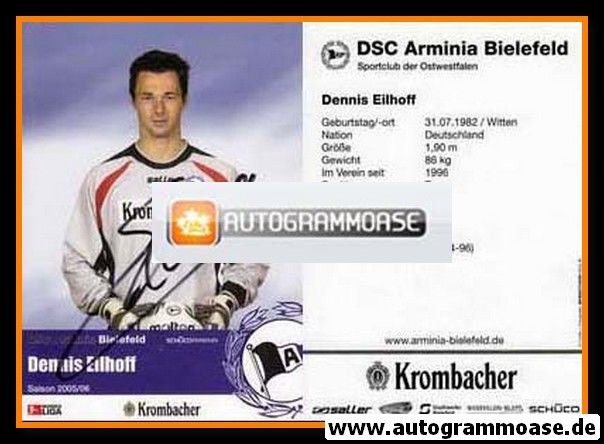 Autogramm Fussball | DSC Arminia Bielefeld | 2005 | Dennis EILHOFF