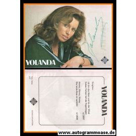 Autogramm Schlager | YOLANDA | 1977 "Ich Bin Das Meer" (Telefunken)