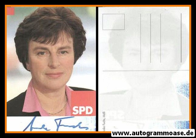 Autogramm Politik | SPD | Anke FUCHS | 1990er (Portrait Color)