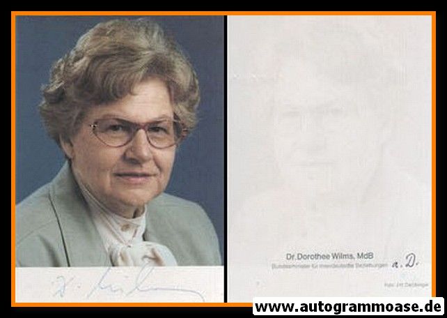Autogramm Politik | CDU | Dorothee WILMS | 1980er (Portrait Color)