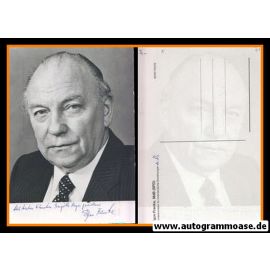 Autogramm Politik | SPD | Egon FRANKE | 1970er (Portrait SW) 2