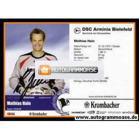 Autogramm Fussball | DSC Arminia Bielefeld | 2005 | Mathias HAIN