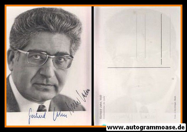 Autogramm Politik | SPD | Gerhard JAHN | 1970er (Portrait SW) 3