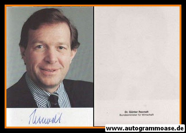 Autogramm Politik | FDP | Günter REXRODT | 1980er (Portrait Color)