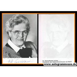 Autogramm Politik | CDU | Hanna-Renate LAURIEN | 1990er (Portrait SW)
