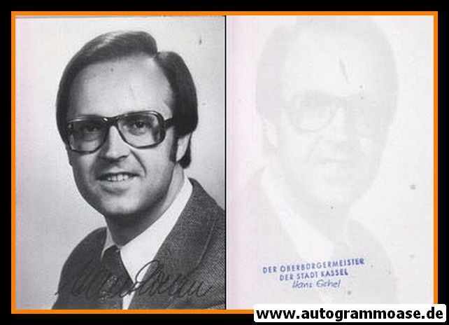 Autogramm Politik | SPD | Hans EICHEL | 1980er (Portrait SW)
