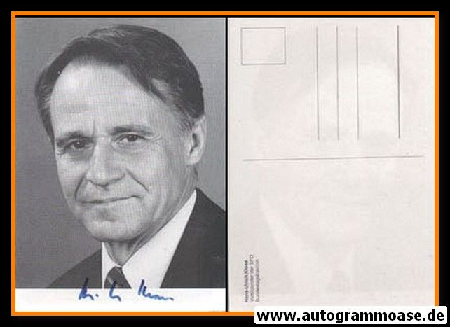 Autogramm Politik | SPD | Hans-Ulrich KLOSE | 1980er (Portrait SW)