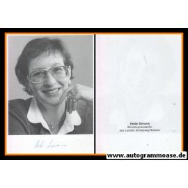 Autogramm Politik | SPD | Heide SIMONIS | 1990er (Portrait SW) 1