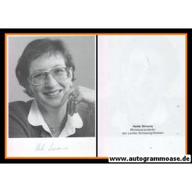 Autogramm Politik | SPD | Heide SIMONIS | 1990er (Portrait SW) 1