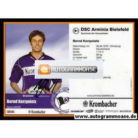 Autogramm Fussball | DSC Arminia Bielefeld | 2005 | Bernd KORZYNIETZ