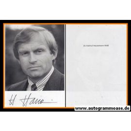 Autogramm Politik | FDP | Helmut HAUSSMANN | 1990er (Portrait SW)