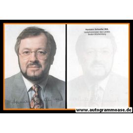 Autogramm Politik | CDU | Hermann SCHAUFLER | 1990er (Portrait Color)