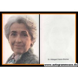 Autogramm Politik | FDP | Hildegard HAMM-BRÜCHER | 1990er (Portrait Color)