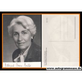 Autogramm Politik | FDP | Hildegard HAMM-BRÜCHER | 1980er (Portrait SW)