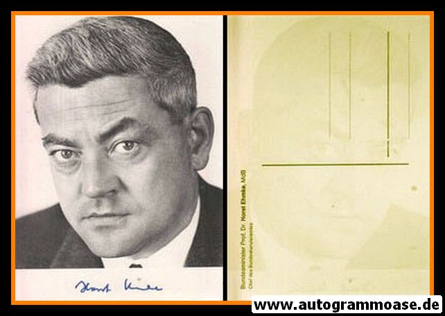 Autogramm Politik | SPD | Horst EHMKE | 1970er (Portrait SW) 3
