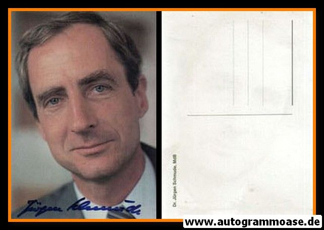 Autogramm Politik | SPD | Jürgen SCHMUDE | 1980er (Portrait Color)
