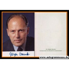 Autogramm Politik | CSU | Jürgen WARNKE | 1980er (Portrait Color)