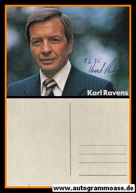 Autogramm Politik | SPD | Karl RAVENS | 1980er (Portrait Color)