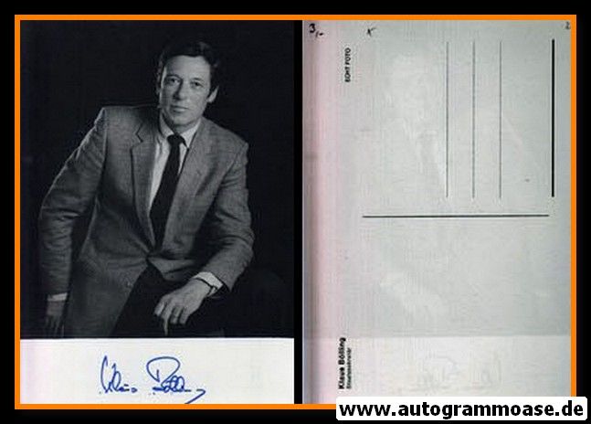 Autogramm Politik | SPD | Klaus BÖLLING | 1970er (Portrait SW) 