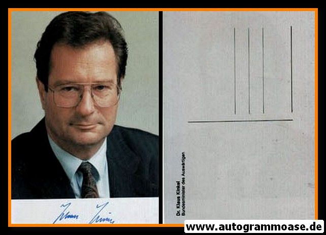 Autogramm Politik | FDP | Klaus KINKEL | 1990er (Portrait Color)