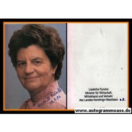 Autogramm Politik | FDP | Liselotte FUNCKE | 1980er (Portrait Color)