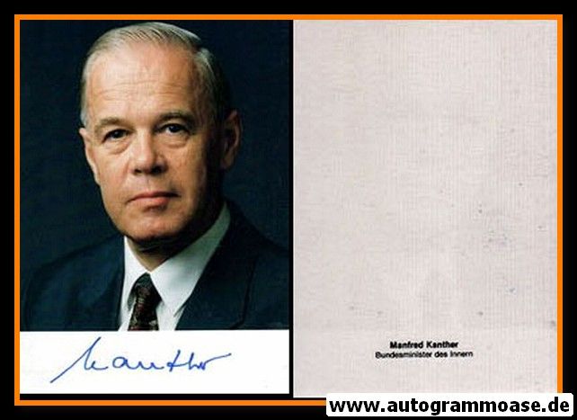 Autogramm Politik | CDU | Manfred KANTHER | 1990er (Portrait Color) 1