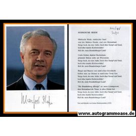 Autogramm Politik | SPD | Manfred STOLPE | 1990er (Märkische Heide)
