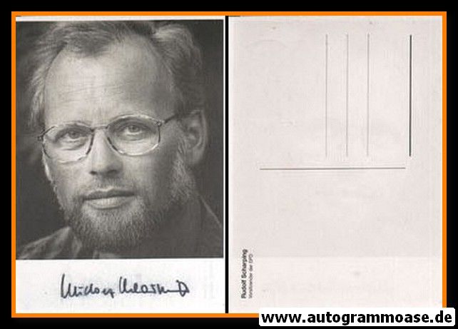 Autogramm Politik | SPD | Rudolf SCHARPING | 1980er (Portrait SW)