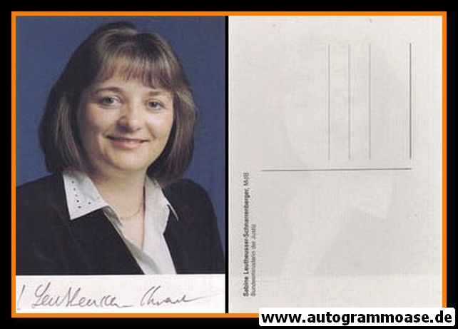 Autogramm Politik | FDP | Sabine LEUTHEUSSER-SCHNARRENBERGER | 1990er (Portrait Color)
